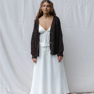 Indigo Luna Helga Cardigan in Coffee (price firm)